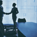 Partnership hand schudden kantoor