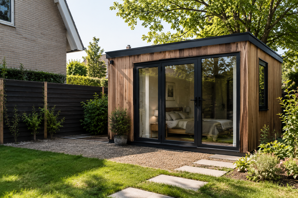 Moderne woonunit in het groen